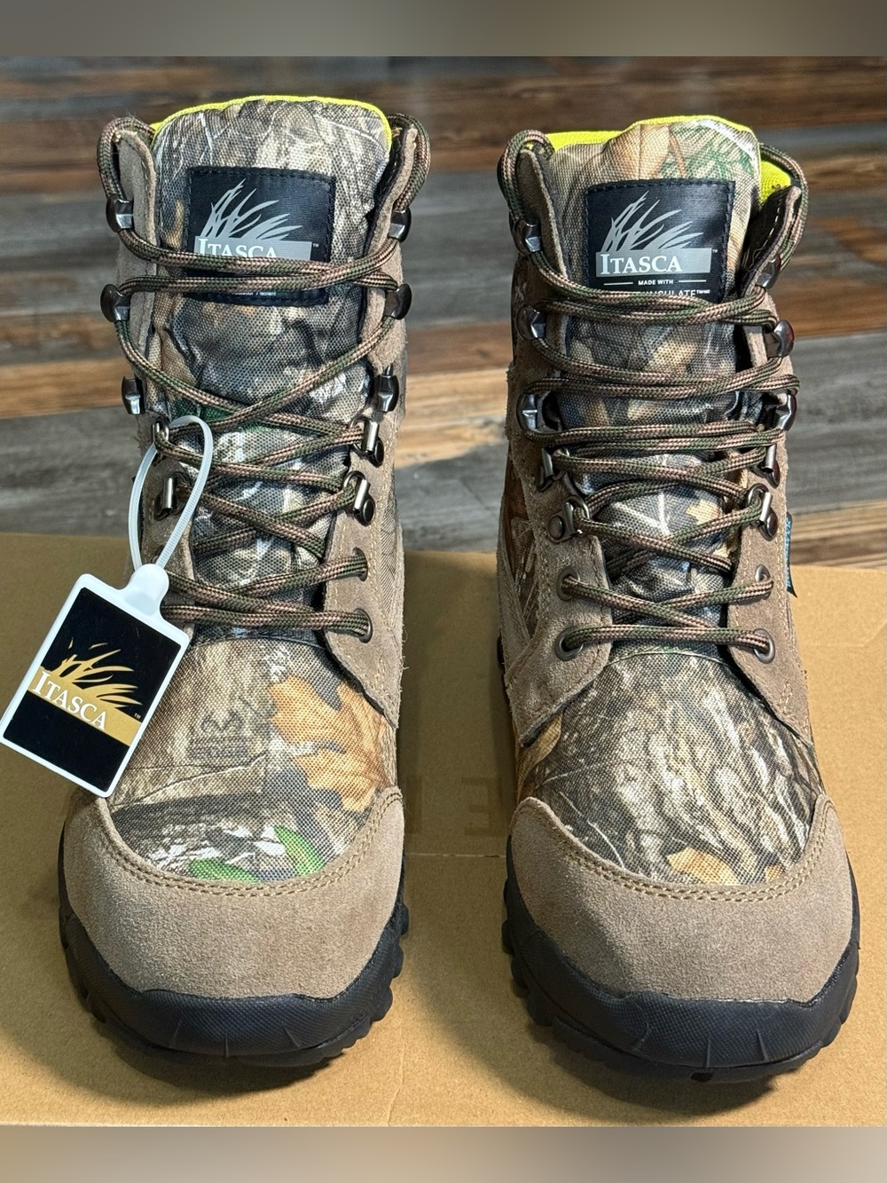 Itasca Men’s Brown Camo Lace-Up Outdoor Boots